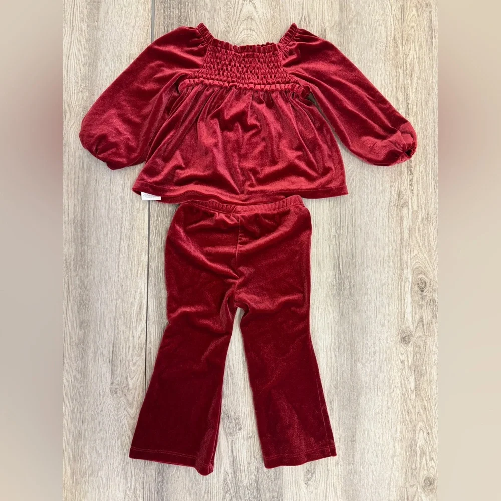 GAP Kids Red Velvet Matching Set